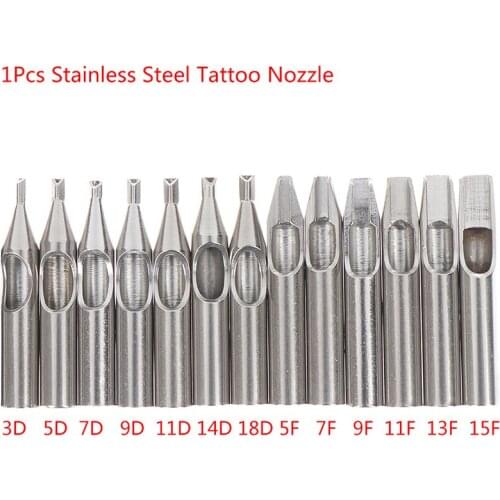 1PC 304 Stainless Steel Tattoo Tips Kit Tattoo Nozzle Tips Diamond Tip For Tattoo Needles Permanent Makeup