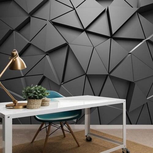 Custom Mural Wallpaper 3D Stereo Geometric Triangle Art Wall Painting Living Room Bedroom TV Background Wall Papers Home Decor