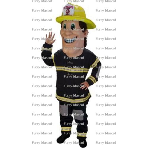 Fireman New Mascot Costume Suit Party AD Game Dress Outfit Cosplay Unisex Hallowen Gift Mascot Costume For Adult
