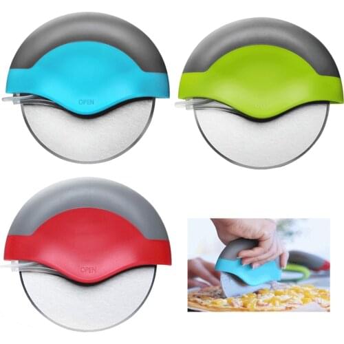 Pizza Cutter Wheel Super Sharp and Easy To Clean Slicer Kitchen Gadget with Protective Blade Guard Kitchen Baking Accessories