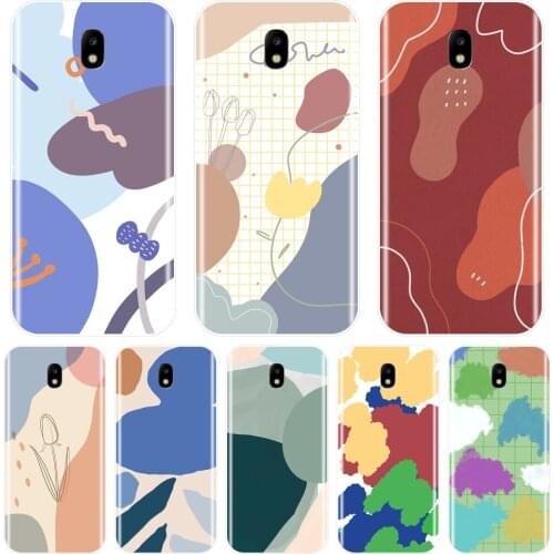Art Flower Aesthetic Phone Case For Samsung Galaxy J4 J6 J8 Plus 2018 J2 J5 J7 Prime J3 J5 J7 2015 2016 2017 Silicone Back Cover