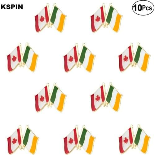 Canada & Ireland Flag Lapel Pin Flag badge Brooch Pins Badges 10Pcs a Lot
