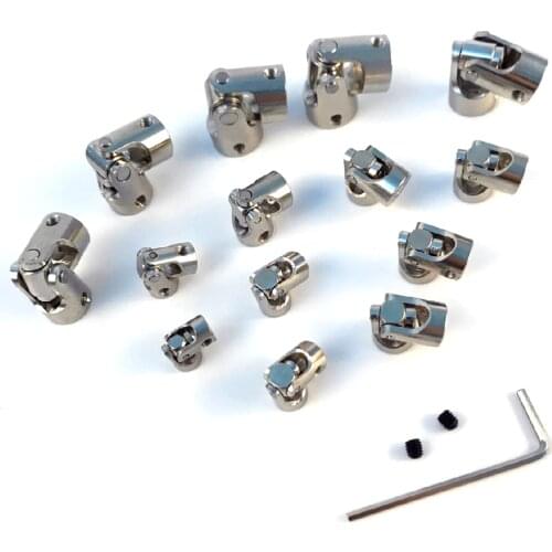 Universal Coupling Metal Model Transmission Shaft Connection DIY Ship Car Robot Universal Joints 2/2.3/3/3.17/4/5/6/8/10MM