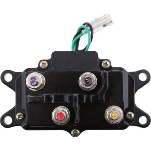 Universal 250A 12V Solenoid Relay Contactor & Rocker Switch For ATV Winch