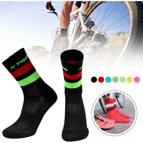 X-TIGER High Quality Professional Cycling Socks Men Women Breathable Sports Bicycle Socks Racing Bike Compression Wear