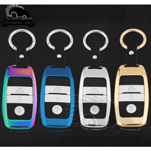 2017 Fashion Keychain Smart Car Key Case Cover For Kia Rio K2 Sportage Ceed Soul Sorento Spectra Cerato Carens Accessories