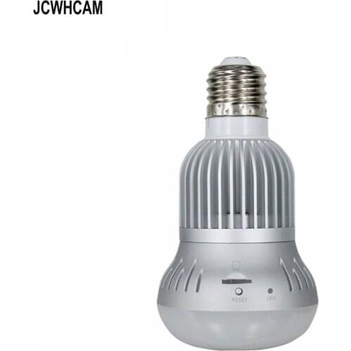 JCWHCAM HD 960P 360 Degree WIFI Camera Wireless IP Camera Wi-Fi Bulb Lamp Fisheye Panoramic Security Camera Motion Detection
