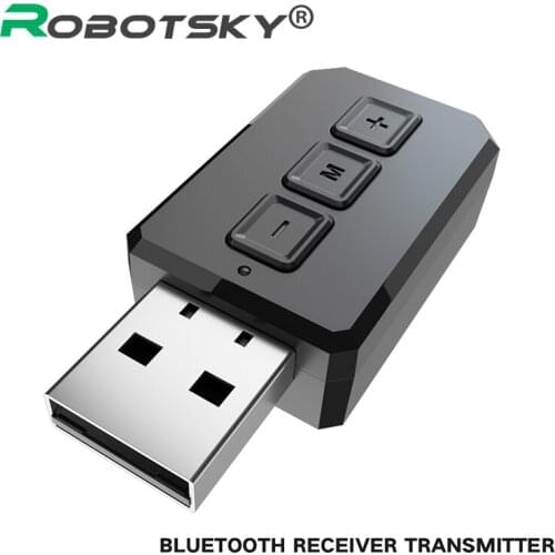 Wireless USB Bluetooth Adapter Transmitter 5.0 Receiver For Car PC TV HD HiFi Receptor Speaker Wireless Adapter 3.5MM AUX