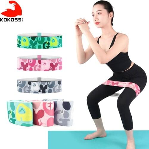 KoKossi High Elastic Resistance Band Arm Buttocks Muscle Training Lightweight Portable Tension Band Elastic Hip Belt Exercise