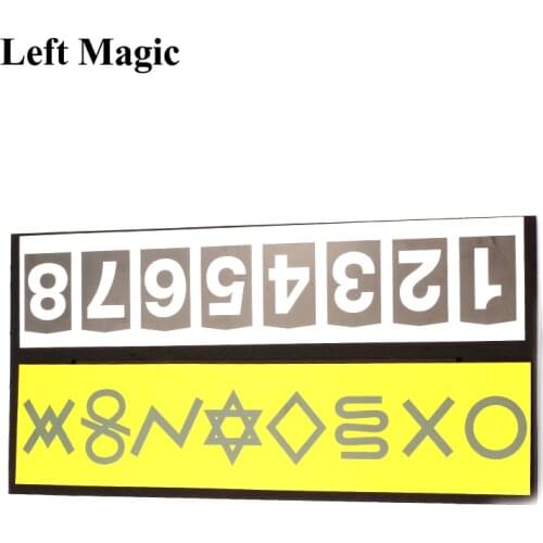 Mental Symbol With ESP Card Magic Tricks Magician Close Up Illusions Accessories Mentalism Gimmick Prediction Board Magic Props