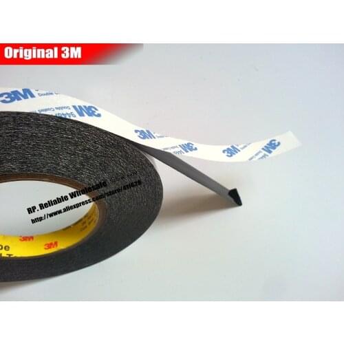 Original Black Double Sided Adhesive Tissue Tape, Widely Use for Samsung Huawei iphone Screen Frame Display Fix 1mm~15mm Choose