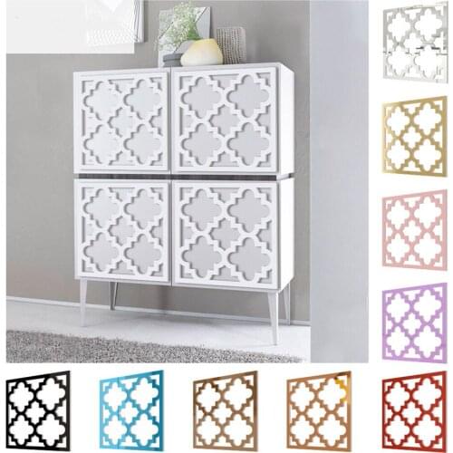 Multi-color Furniture Decoration Mirror Stickers 1mm Thick Acrylic Mirror Wall Sticker Living Room Bedroom Decor Decal For Home