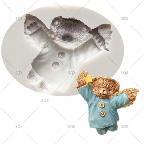 Little Bear Angel Silicone Mold DIY Baking Silicone Cake Mold Epoxy Resin Mold 18132