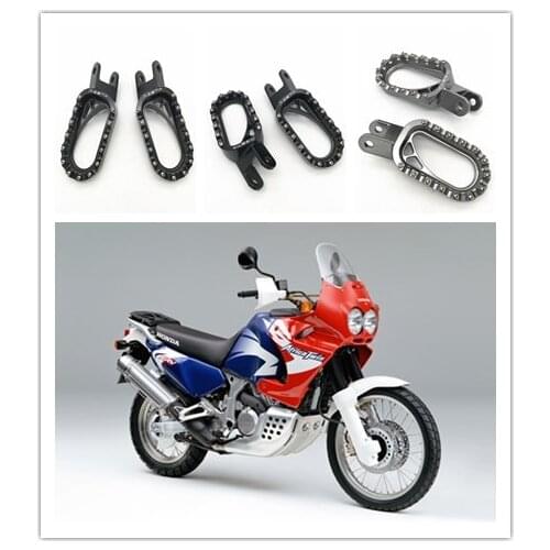 CNC lengthened and widened pedals for Honda XRV750