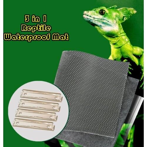 3 In 1 Waterproof Reptile Carpet CushionWater Absorbing Moisturizing Carpet Terrarium Bedding Substrate Liner Washable